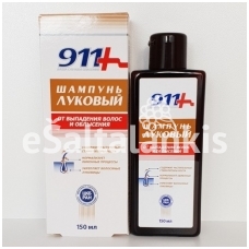 "911" Svogūninis šampūnas nuo plaukų slinkimo, 150 ml