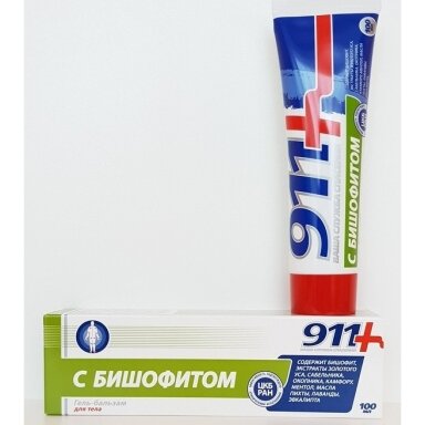 911 Gelis-balzamas kūnui su Bišofitom 100ml. 911 Gelis-balzamas kūnui su Bišofitom 100ml.