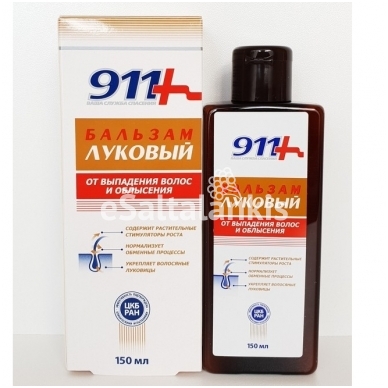 "911" Svogūninis balzamas nuo plaukų slinkimo, 150 ml