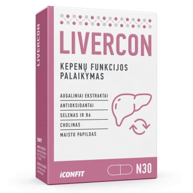 Maisto papildas ICONFIT Livercon (30 kapsulių)