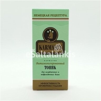 Vitaminizuotas plaukų tonikas "Karmasin" 100 ml. Vitaminizuotas plaukų tonikas "Karmasin" 100 ml.