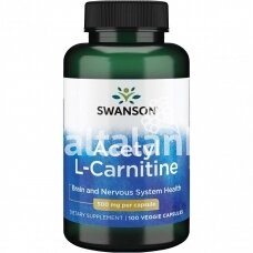 Maisto papildas ACETIL L-KARNITINAS 500 mg. 100 kap. "SWANSON"