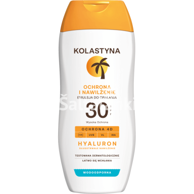 KOLASTYNA Apsauginis losjonas nuo saulės APSAUGA IR DRĖKINIMAS SPF 30, 200 ml. KOLASTYNA Apsauginis losjonas nuo saulės APSAUGA IR DRĖKINIMAS SPF 30, 200 ml.