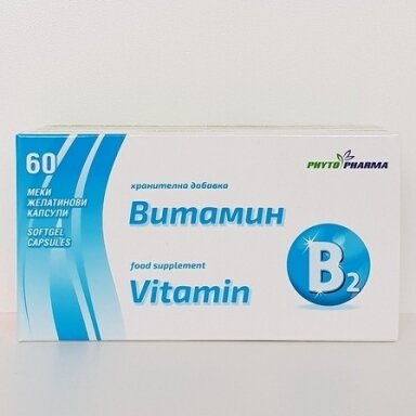 Maisto papildas B2 vitaminas 60kap.
