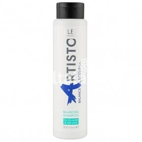 Balansuojantis šampūnas sausiems galiukams ir riebioms šaknims Elea Professional Artisto Balance&Control, 300 ml.
