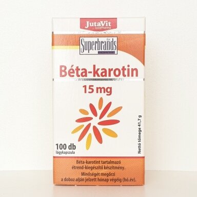 Maisto papildas Beta-karotenas 100kap. Maisto papildas Beta-karotenas 100kap.