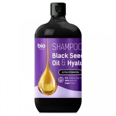 BIO NATURELL šampūnas plaukams su juodgrūdžių aliejumi ir hialurono rūgštimi, 946 ml. BIO NATURELL šampūnas plaukams su juodgrūdžių aliejumi ir hialurono rūgštimi, 946 ml.