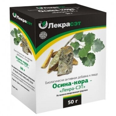Drebulės žievė 50g. "LekraSet"