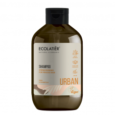 ECOLATIER URBAN šampūnas lūžinėjantiems plaukams Taukmedis ir magnolija, 600 ml.