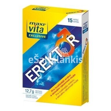 Maisto papildas Erektor 15 kap. "MaxiVita Exclusive"