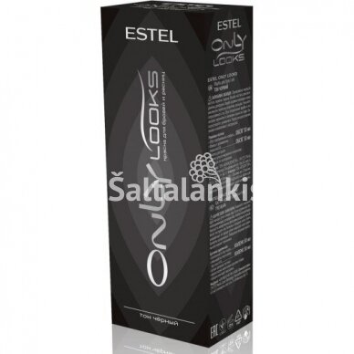 ESTEL Professional Only Looks antakių ir blakstienų dažai, juodi, 80 ml.