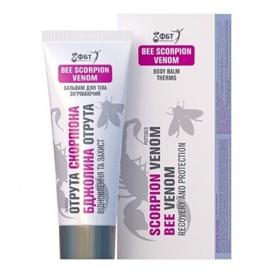 FBT kremas - balzamas kūnui skorpiono muodai su bičių nuodais, 75 ml.