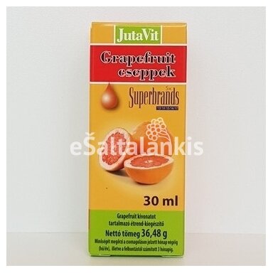 Maisto papildas Greipfurtų lašiukai 30ml. Maisto papildas Greipfurtų lašiukai 30ml.