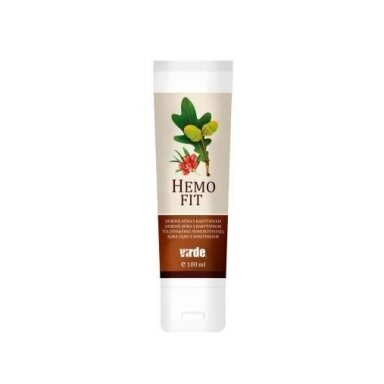 HEMO FIT kremas (hemorojui) 100 ml. "VIRDE" HEMO FIT kremas (hemorojui) 100 ml. "VIRDE"