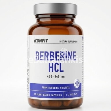 ICONFIT maisto papildas Berberinas HCl 60 kapsulių