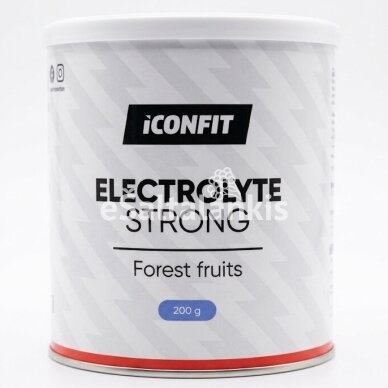 ICONFIT maisto papildas Electrolyte Strong 200g. ICONFIT maisto papildas Electrolyte Strong 200g.