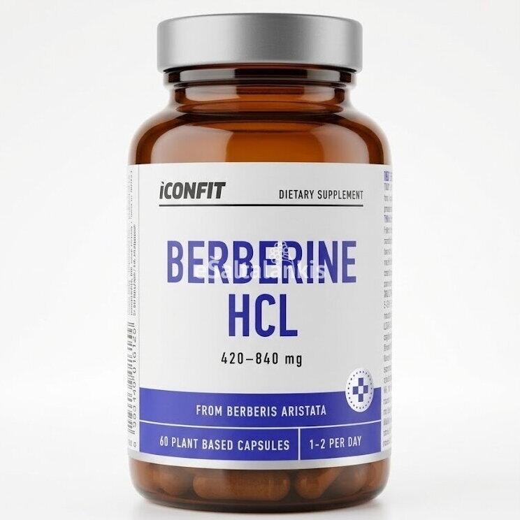 ICONFIT maisto papildas Berberinas HCl 60 kapsulių