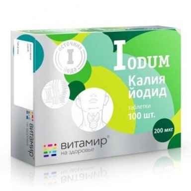 Maisto papildas Jodas 100 tab. "Vitamir"