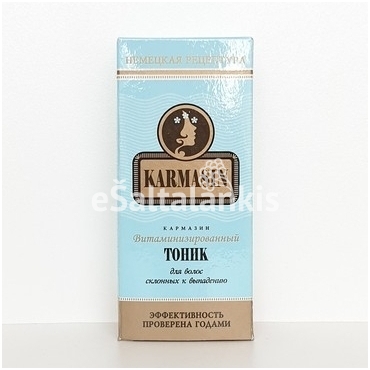 "Karmasin" Vitaminizuotas plaukų tonikas 100 ml. "Karmasin" Vitaminizuotas plaukų tonikas 100 ml.