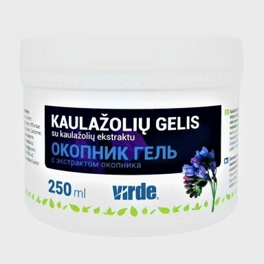 Kaulažolės gelis VIRDE 250 ml. Kaulažolės gelis VIRDE 250 ml.