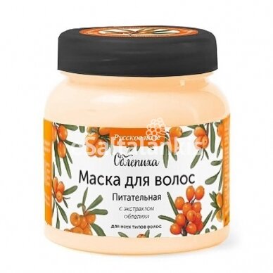 Kaukė plaukams "Maitinanti" su šaltalankių ekstraktu RUSSKOJE POLE 250 ml.