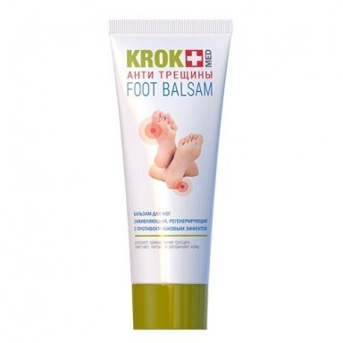 „Krok anti treščini“ Balzamas-gelis kojoms nuo įtrūkimų, 75 ml.