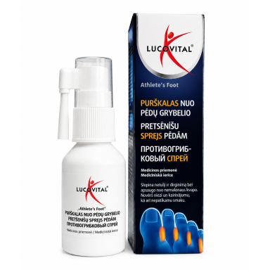 Lucovital purškalas nuo pėdų grybelio, 25 ml.