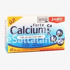 Maisto papildas Kalcis + K2 + D3 Forte 60 tab. "JutaVit"