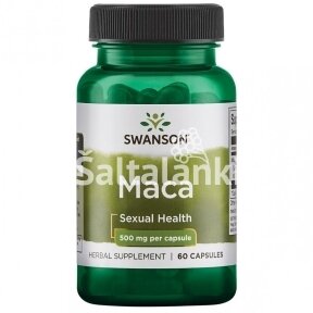 Maisto papildas MACA 500 mg. 60 kap. "SWANSON"