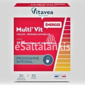 Maisto papildas 12 vitaminų ir 7 mikroelementai 30 kap. "Vitavea"