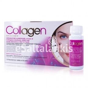 Maisto papildas Collagen Excellence® Hidrolizuotas kolagenas, 10 buteliukų.