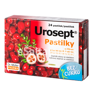 Maisto papildas Urosept® pastilės be cukraus 24 pastilės "Dr. Muller"