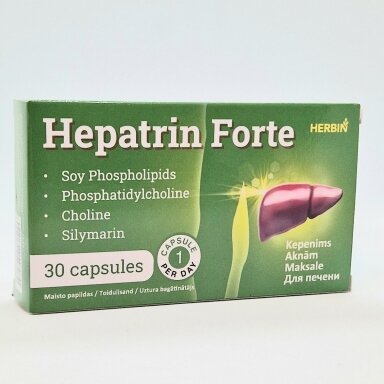 Maisto papildas HEPATRIN Forte Herbin, 30 kap. Maisto papildas HEPATRIN Forte Herbin, 30 kap.