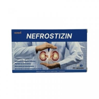 Maisto papildas HERBIN Nefrostizin, inkstams ir šlapimo takams, 30 kap. Maisto papildas HERBIN Nefrostizin, inkstams ir šlapimo takams, 30 kap.