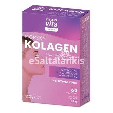 Maisto papildas Jūrinis Kolagenas su Hialurono rūgštimi ir Vitaminu C 60 kap. "MaxiVita" Maisto papildas Jūrinis Kolagenas su Hialurono rūgštimi ir Vitaminu C 60 kap. "MaxiVita"