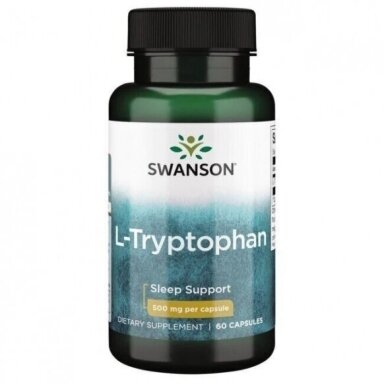 Maisto papildas L-TRIPTOFANAS 500MG 60 KAPS. (SWANSON, JAV) Maisto papildas L-TRIPTOFANAS 500MG 60 KAPS. (SWANSON, JAV)