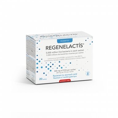 Maisto papildas REGENELACTIS® gerosios bakterijos 5 mlrd. ir skaidulos, 20 pakelių Maisto papildas REGENELACTIS® gerosios bakterijos 5 mlrd. ir skaidulos, 20 pakelių