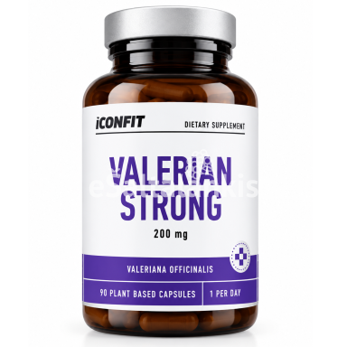 Maisto papildas Valerijono ekstraktas ICONFIT VALERIAN STRONG, 90 kapsulių