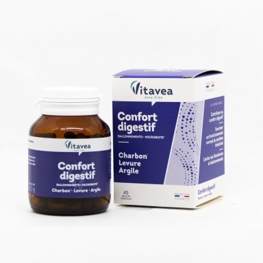 Maisto papildas Virškinimo komfortui Confort digestif 45 kap. "Vitavea"