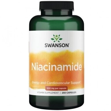 Maisto papildas VITAMINAS B3 (NIACINAS) 500 MG 250 KAPS. (SWANSON, JAV) Maisto papildas VITAMINAS B3 (NIACINAS) 500 MG 250 KAPS. (SWANSON, JAV)