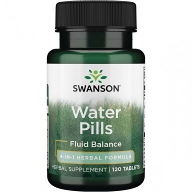 Maisto papildas WATER PILLS 120 tab. "SWANSON" Maisto papildas WATER PILLS 120 tab. "SWANSON"
