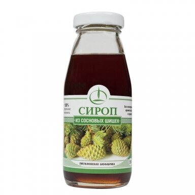 Maisto paplidas Pušų pumpurų sirupas, 250 ml. Maisto paplidas Pušų pumpurų sirupas, 250 ml.