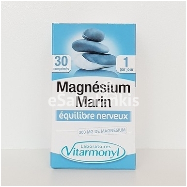 Maisto papildas Magnis jūrinės kilmės + vitaminas B6, 40 tab. "Vitavea" 1