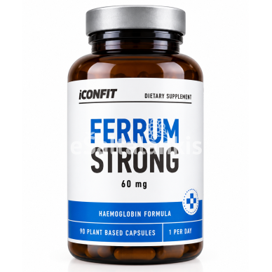 Maisto papildas Ferrum Strong 90 kapsulių Maisto papildas Ferrum Strong 90 kapsulių