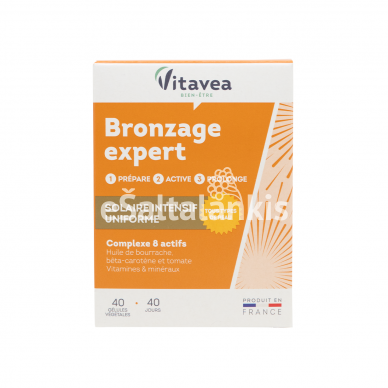 Maisto papildas Įdegio ekspertas Bronzage expert 40 kap. "Vitavea" Maisto papildas Įdegio ekspertas Bronzage expert 40 kap. "Vitavea"