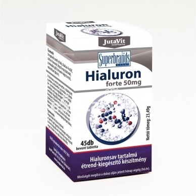 Maisto papildas JutaVit hialurono rūgštis 50 mg, 45 tab.