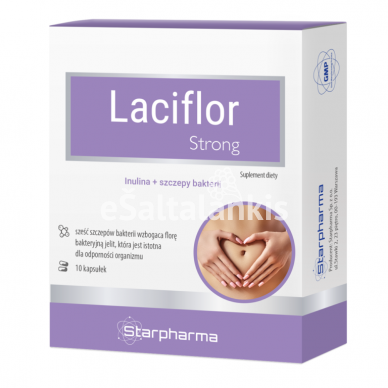 Maisto papildas Laciflor Strong 10 kap. "Starpharma"