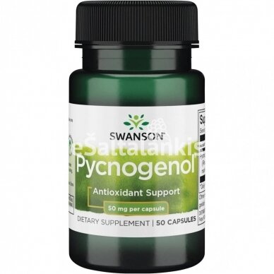 Maisto papildas PYCNOGENOL 50 mg. 50 kap. "SWANSON"