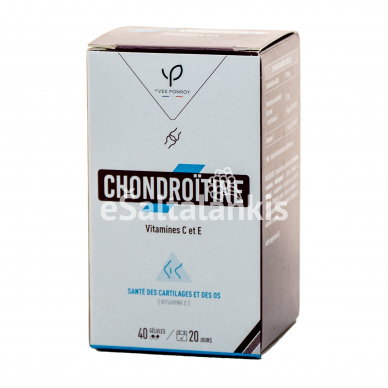 Maisto papildas YVES PONROY Chondroitinas su natūralios kilmės vitaminais C ir E, 40 kap.