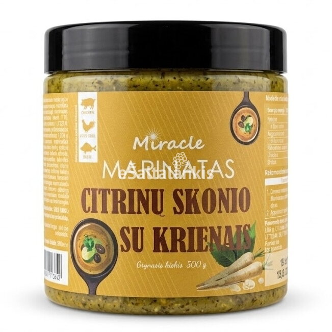 Marinatas MIRACLE citrinų skonio su krienais